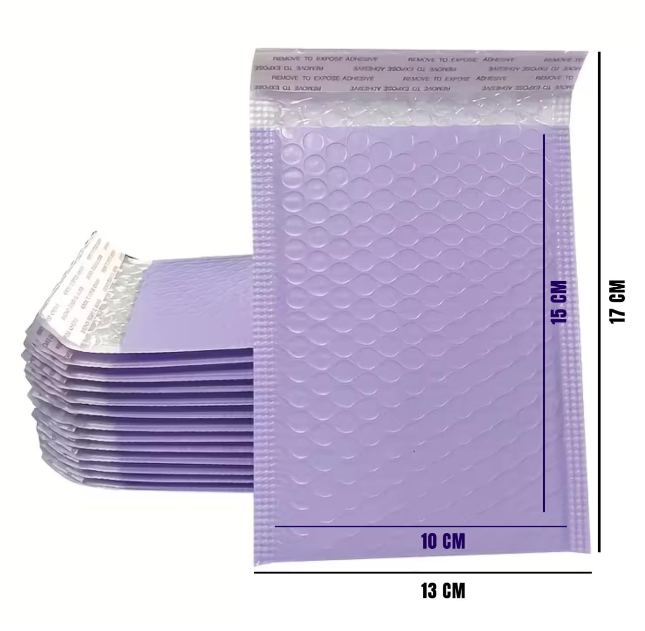 300 paarse/blauwe gewatteerde polyethyleen bubbelenveloppen