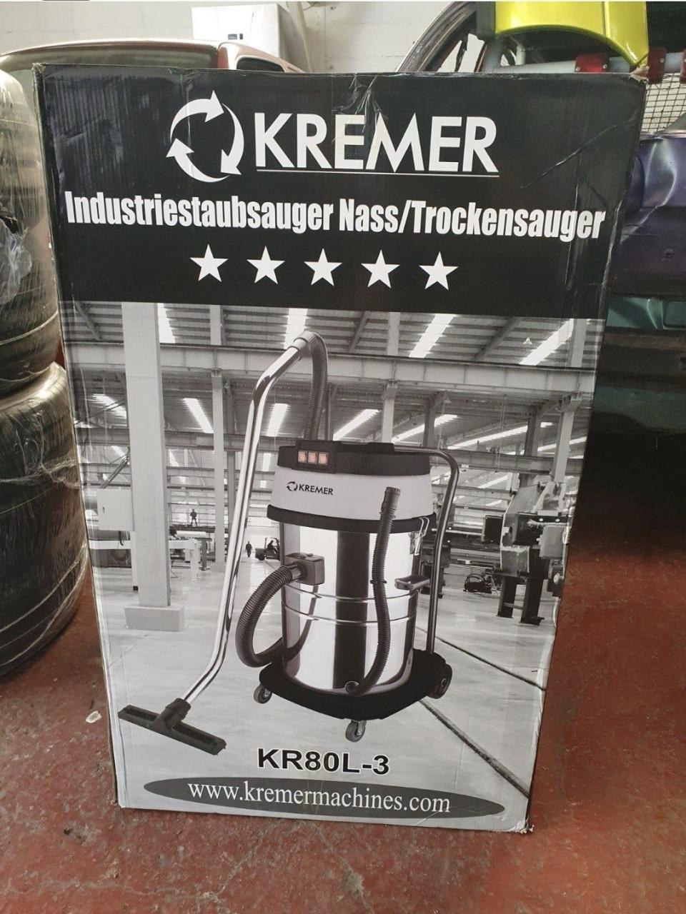 Kremer KR80L-3 nat droog stofzuiger