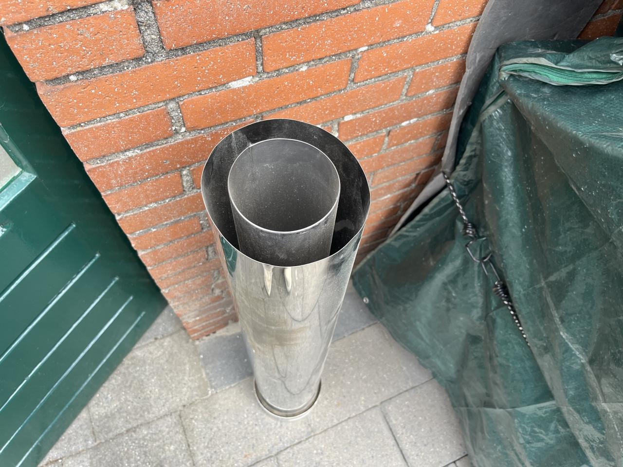 Dubbelwandig pijp L=100 cm. d= 150-170 mm