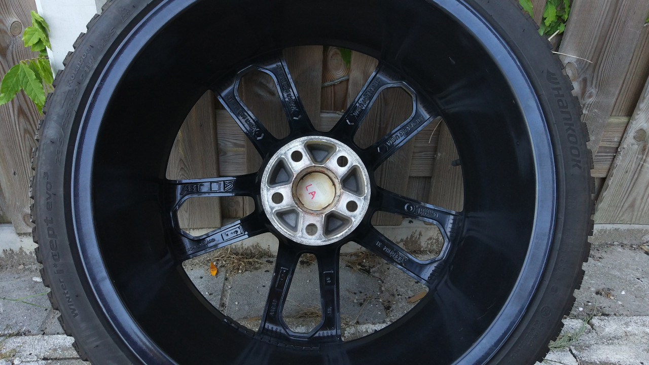 19 Inch Black ABT AUDI Winter Velgenset Hankook Evo-3