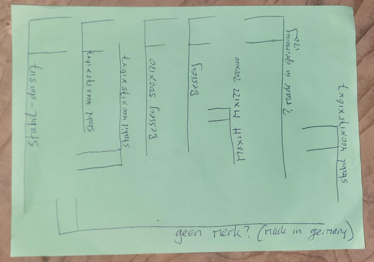 Lijmklemmen groot, zwaar