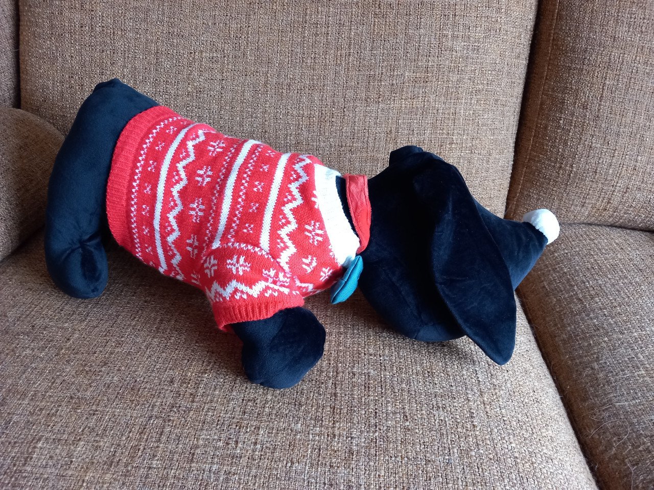 Takkie met kersttrui