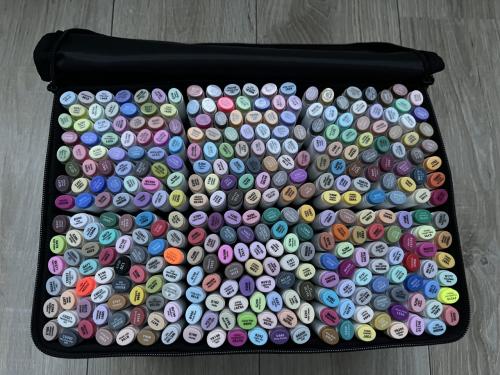 Ohuhu markerset 320 stuks (chisel & fine) - NIEUWE STAAT