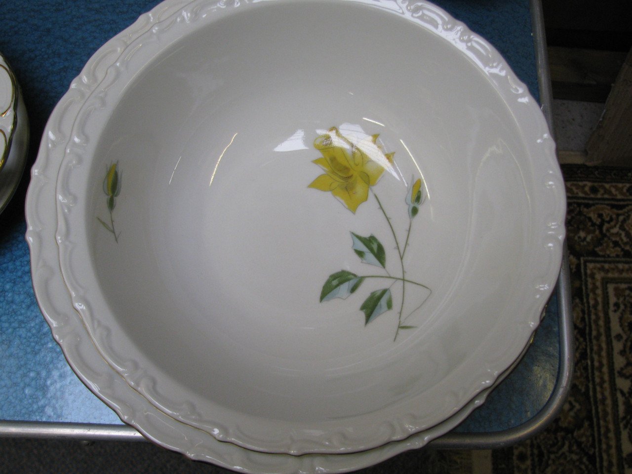 Vintage servies KAHLA met gouden randje