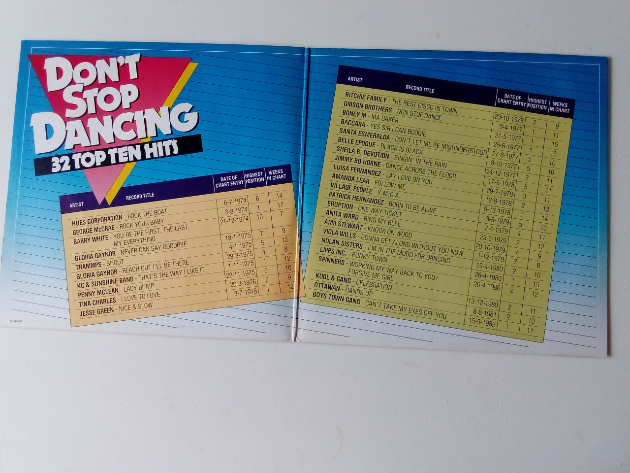 4x lp's o.a. Abba en Dance Classics