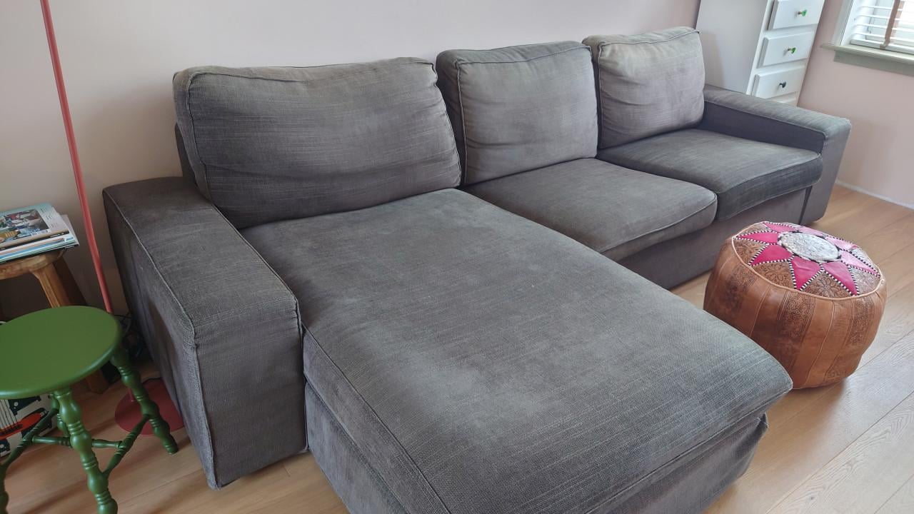 3-zitsbank met chaise longue, IKEA Kivik