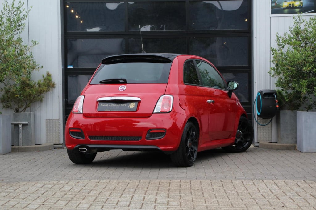 Fiat 500 1.2 500s - leder/alcantara - sport - h&r - aux/usb - nieuwe koppel