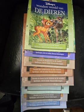 8 x Wondere wereld van de dieren Disney - Boekjes en DVD nr.2 tm nr.9