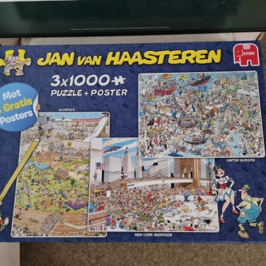 Puzzel Jan van Haaster 3x 1000 €20.00