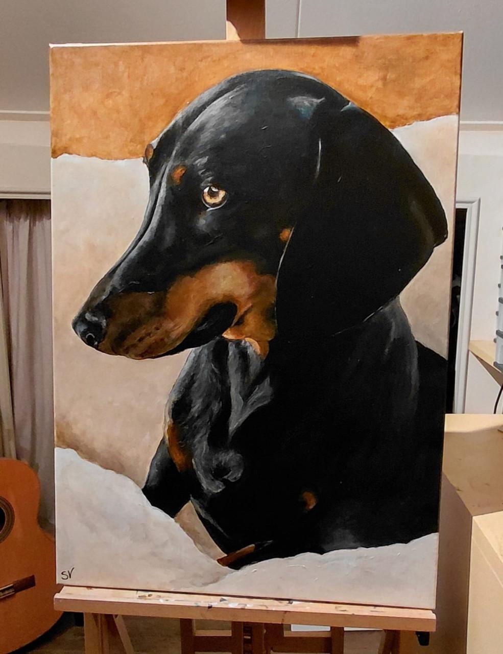 Dierportretten in acryl op canvas vanaf € 75,00