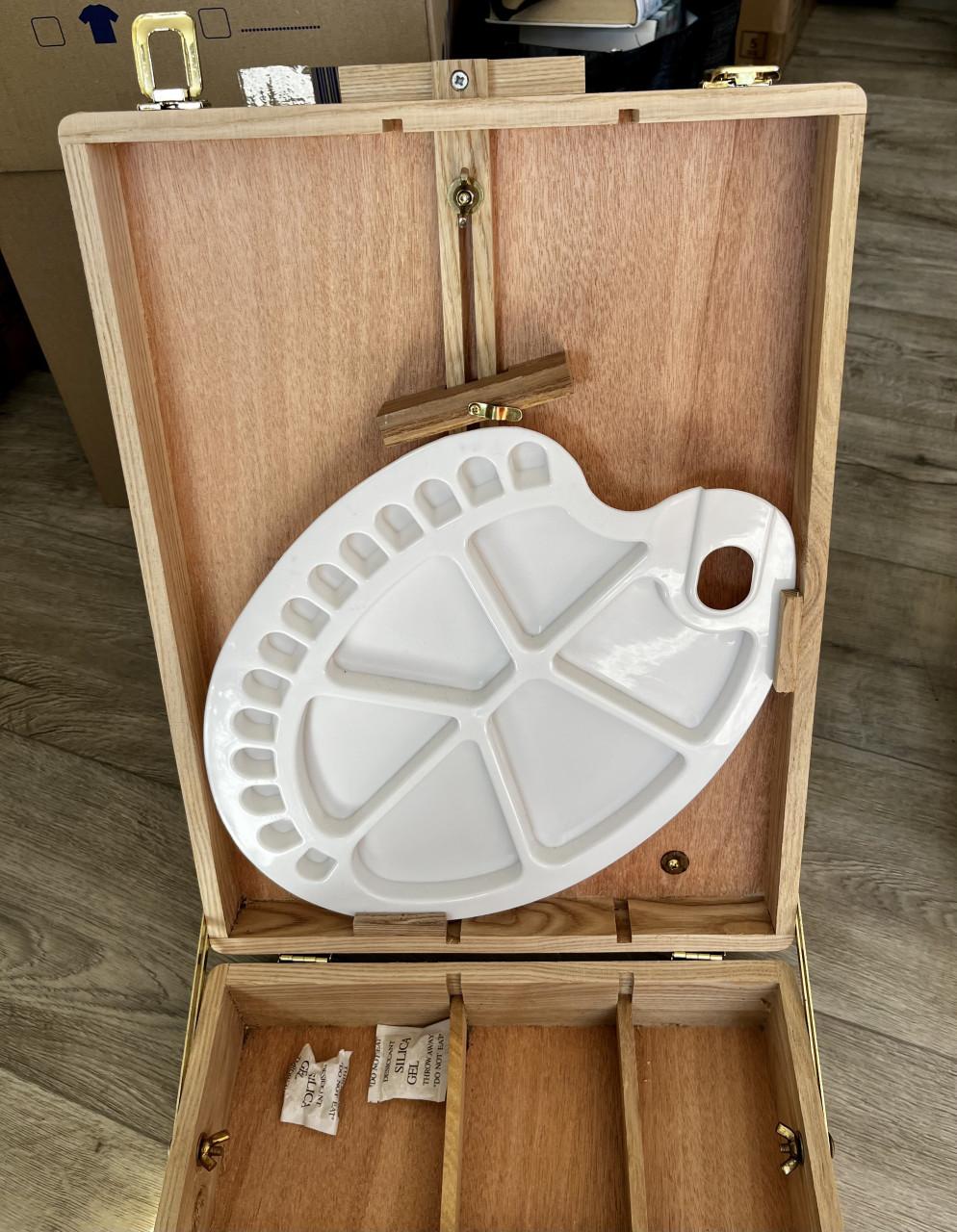 Houten Tafel ezel opbergkist
