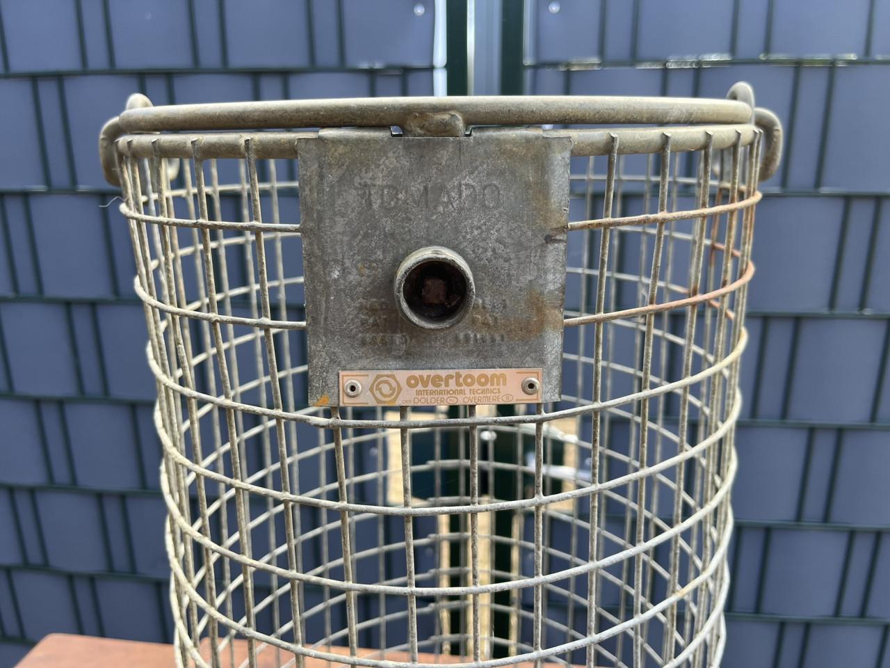 Draadgaas afvalbak Tomado staal verzinkt