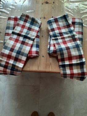 2 DEZELFDE NIEUWE - DEKBED OVERTREKKEN & KUSSENSLOPEN - MAAT 140 / 200 CM