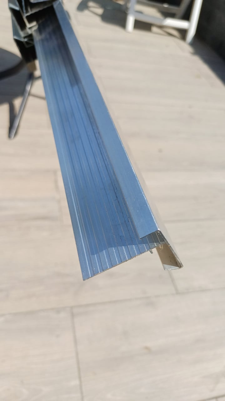 Aluminium daktrim 10 x 2,5 m