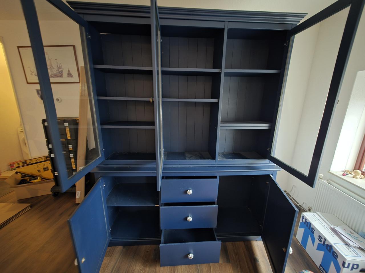 Blauwe kast Servieskast (Navy Blue/Nachtblauw