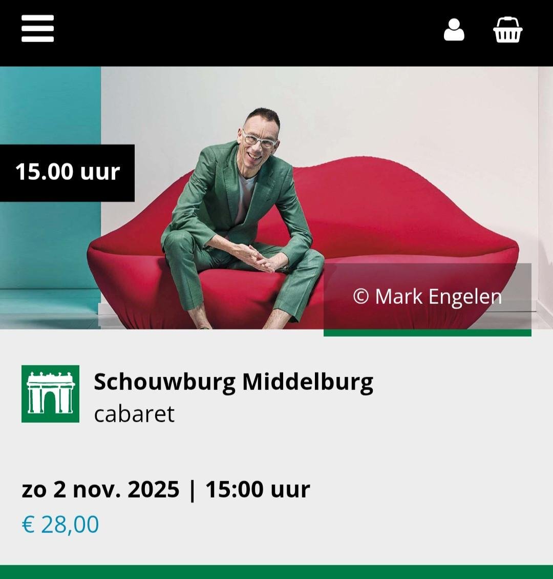 Toegangskaarten voorstelling Dolf Jansen