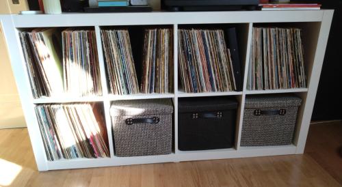 Hoogglans Ikea vakkenkast wit Kallax