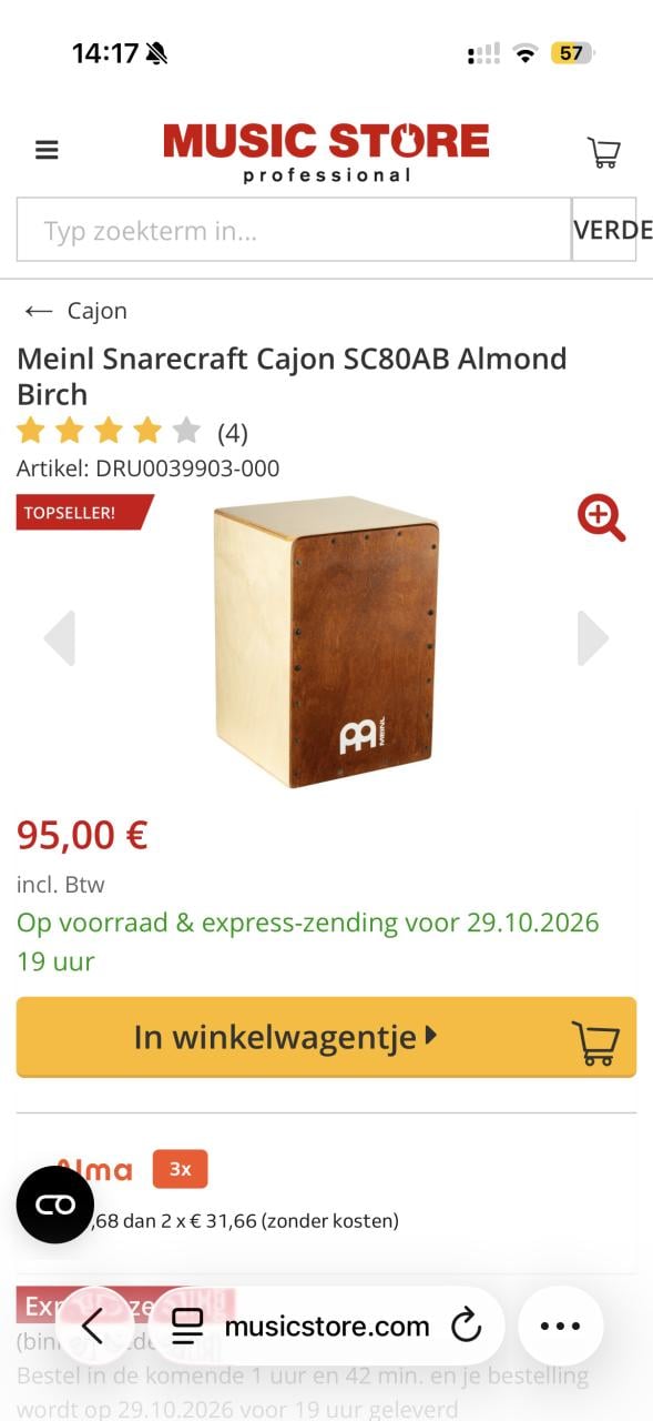 Cajon merk Meinl