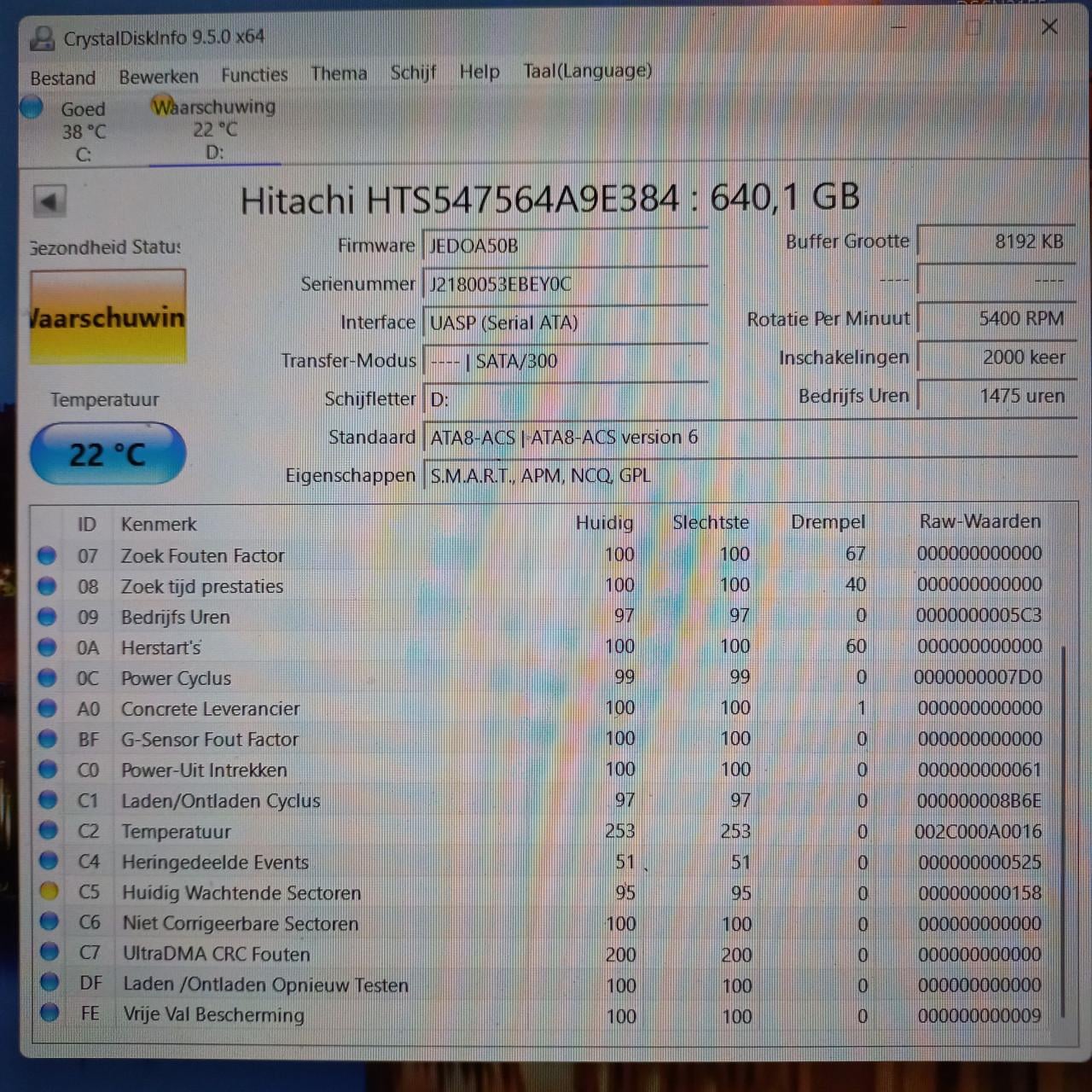 Hitachi 640GB HDD