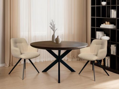 MOOIE RONDE UITSCHUIFTAFEL ONDERHOUDSVRIJ