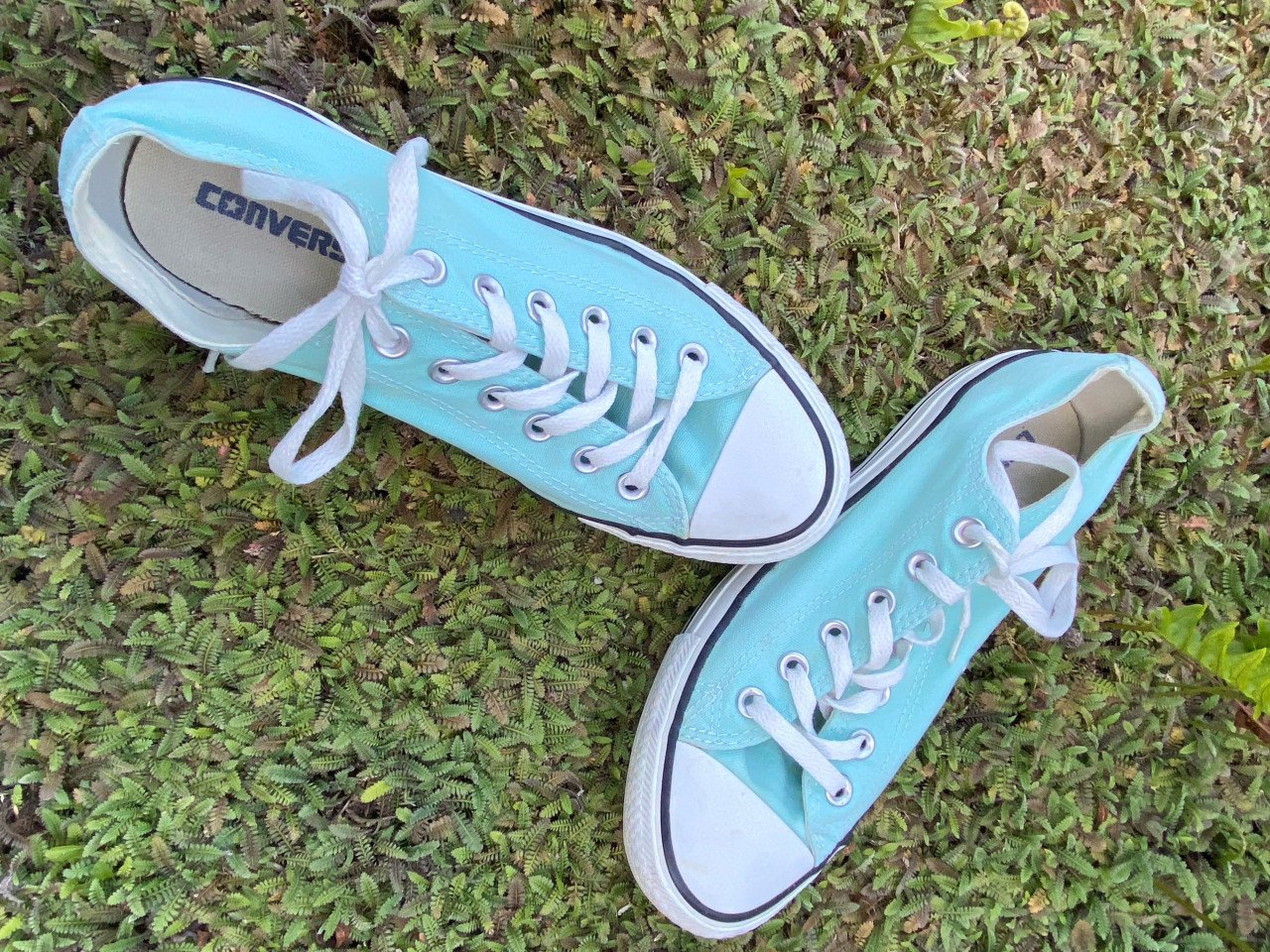Mooie groen AllStars converse, maat 39,5