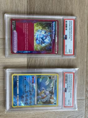 2 Pokemon kaarten Wartortle en Sparkling crystalPSA