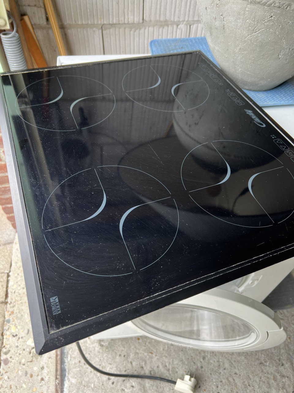 Inductie kookplaat inbouw 60 cm. Breed als nieuw