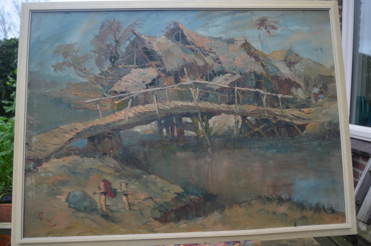 Indische school gesigneerd, jaren '30 - '40