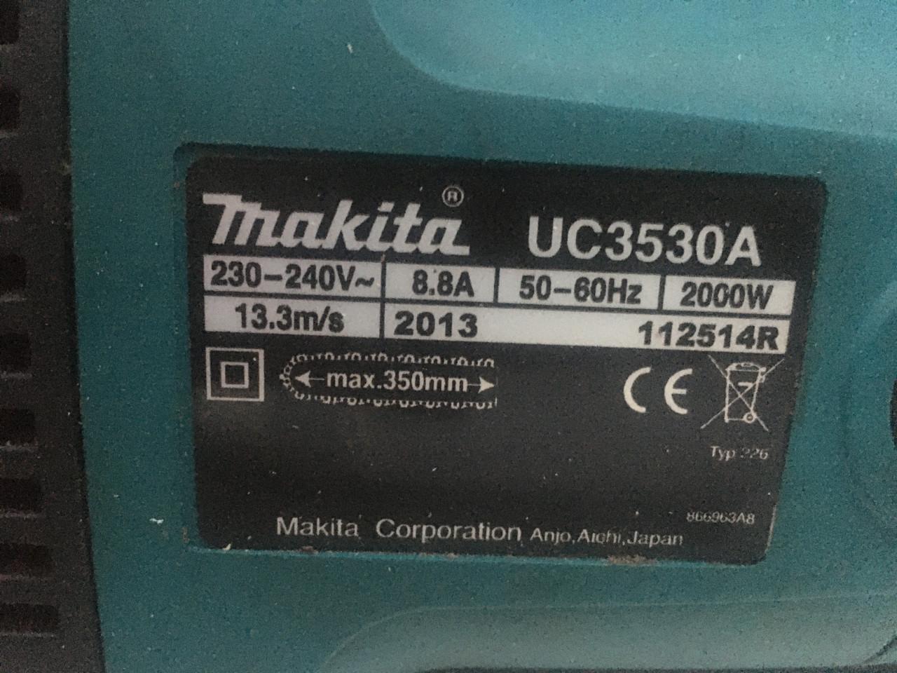 Elektrische kettingzaag makita uc3530 a zaagblad 35 cm