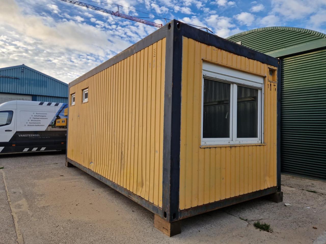 Gebruikte 6x3m kantoorunit / bouwkeet / schaftkeet / bureel