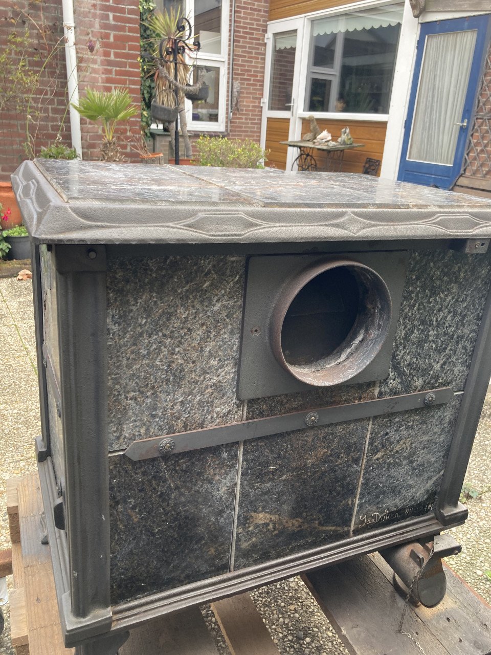 Te koop speksteen houtkachel