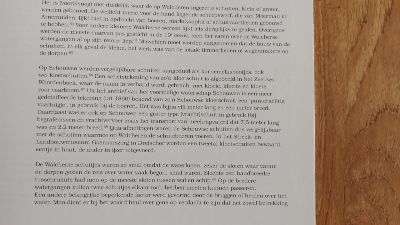 Varen over Walcherse Watergangen, van schuitvlot naar schuitvlot