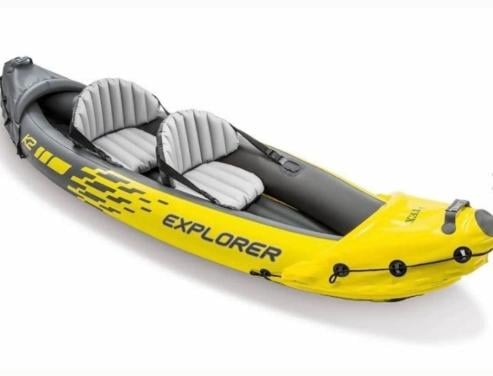 Opblaas kano intex explorer