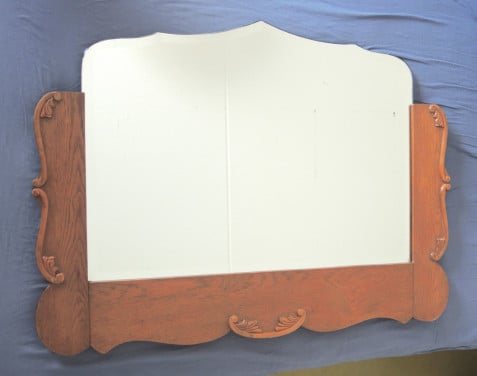 Vintage spiegel met facetrand