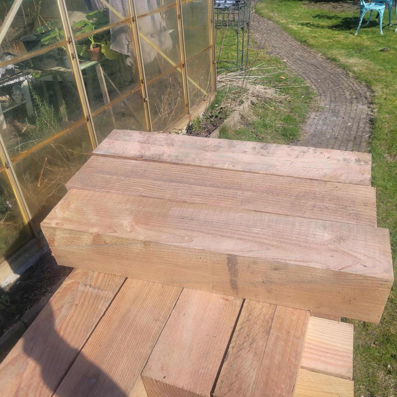 Douglas balken rest stukken 15x15