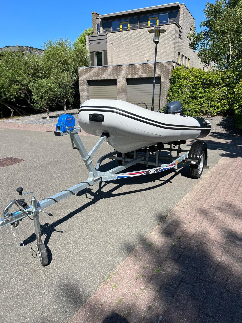 310 alu rib met yamaha 10pk + boot trailer