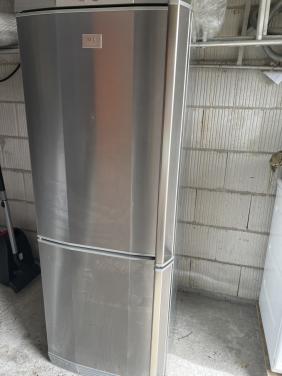 AEG rvs koel vries combinatie Koelkast met vriezer 165x60 cm.