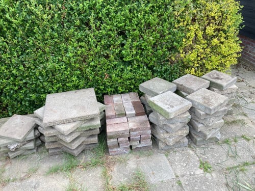 Tegels: diverse maten