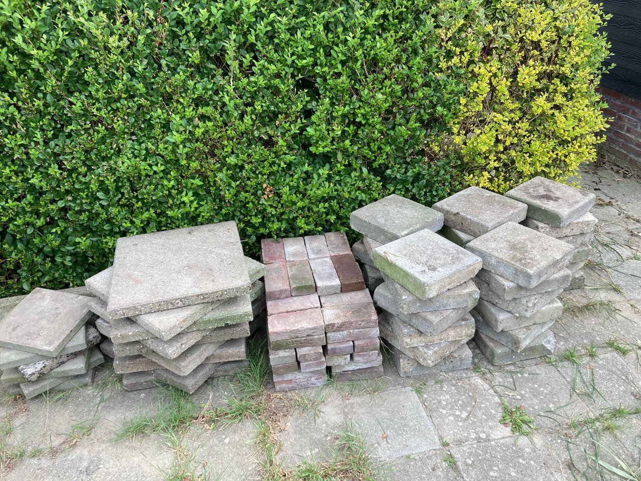 Tegels: diverse maten