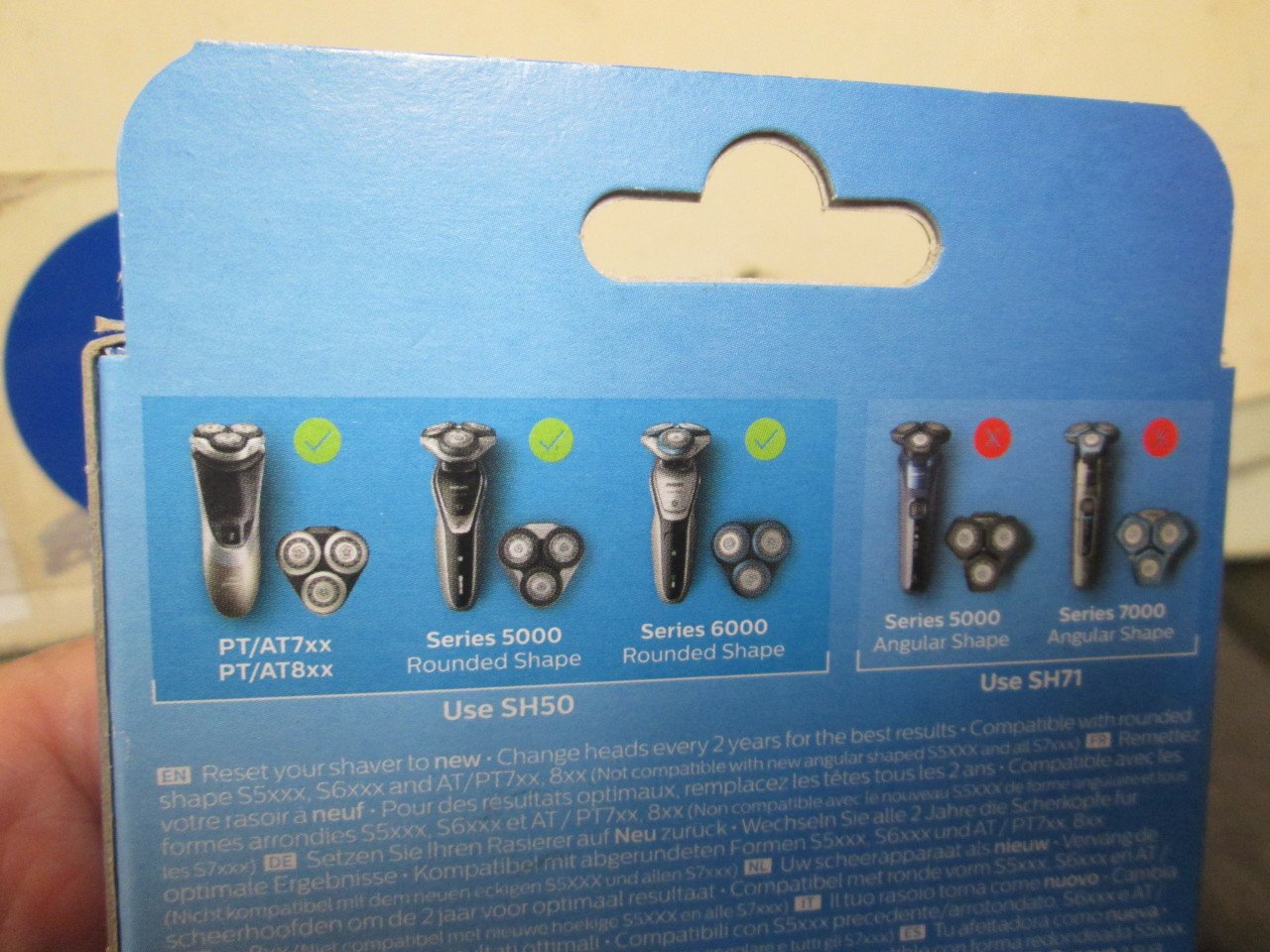 Philips vervangset scheermesjes SH 50 NIEUW