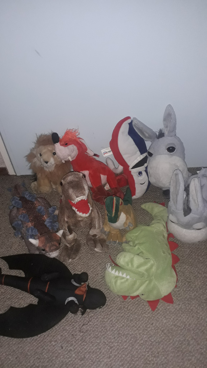 Partij speelgoed en knuffels