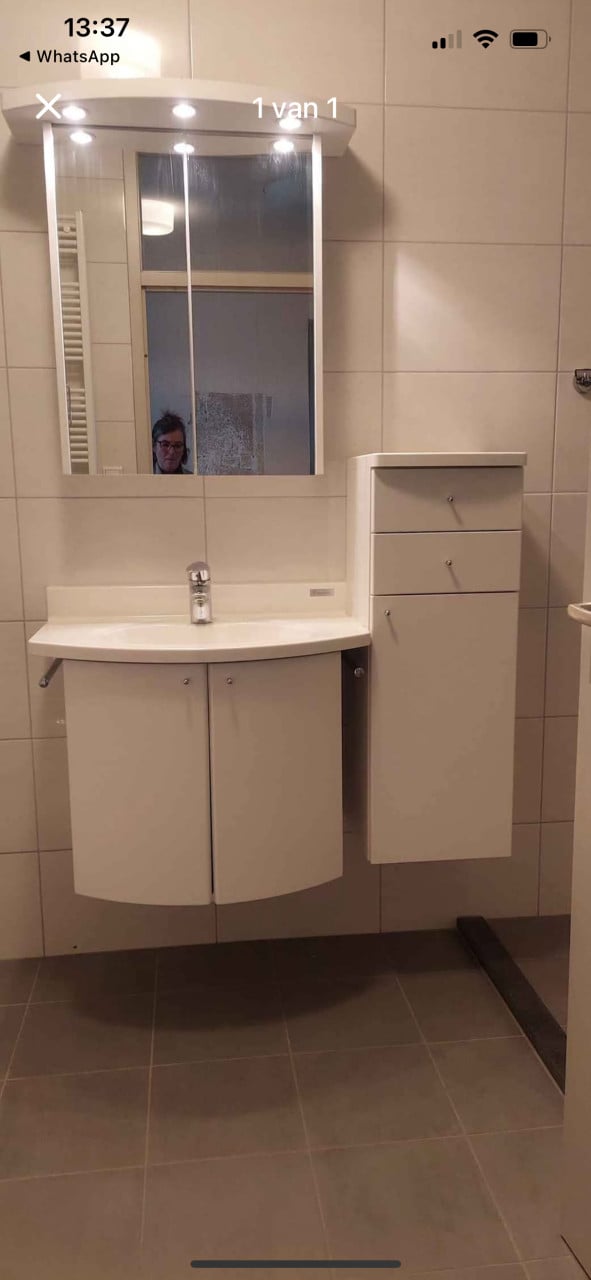 Badkamermeubel met extra kastje