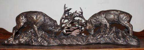 Vechtende herten (beeld)