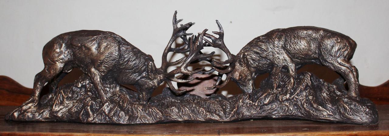 Vechtende herten (beeld)