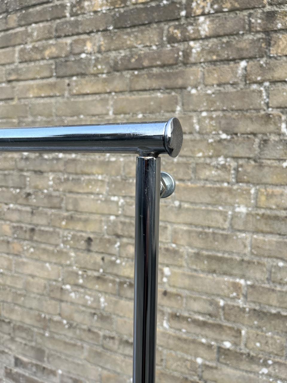 Kledingrek verrijdbaar en inklapbaar, professionele uitvoering.