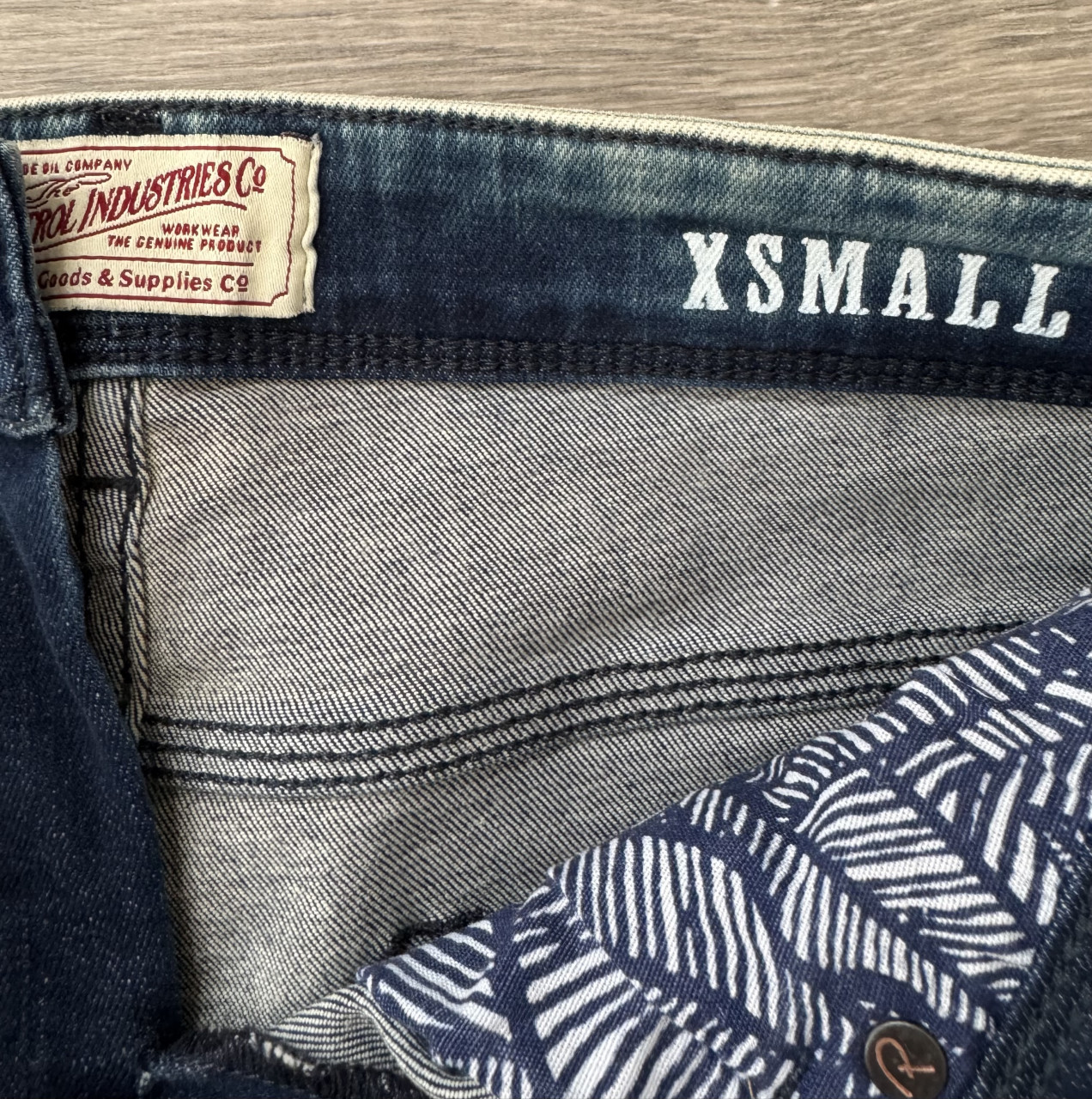 Petrol jeans short S