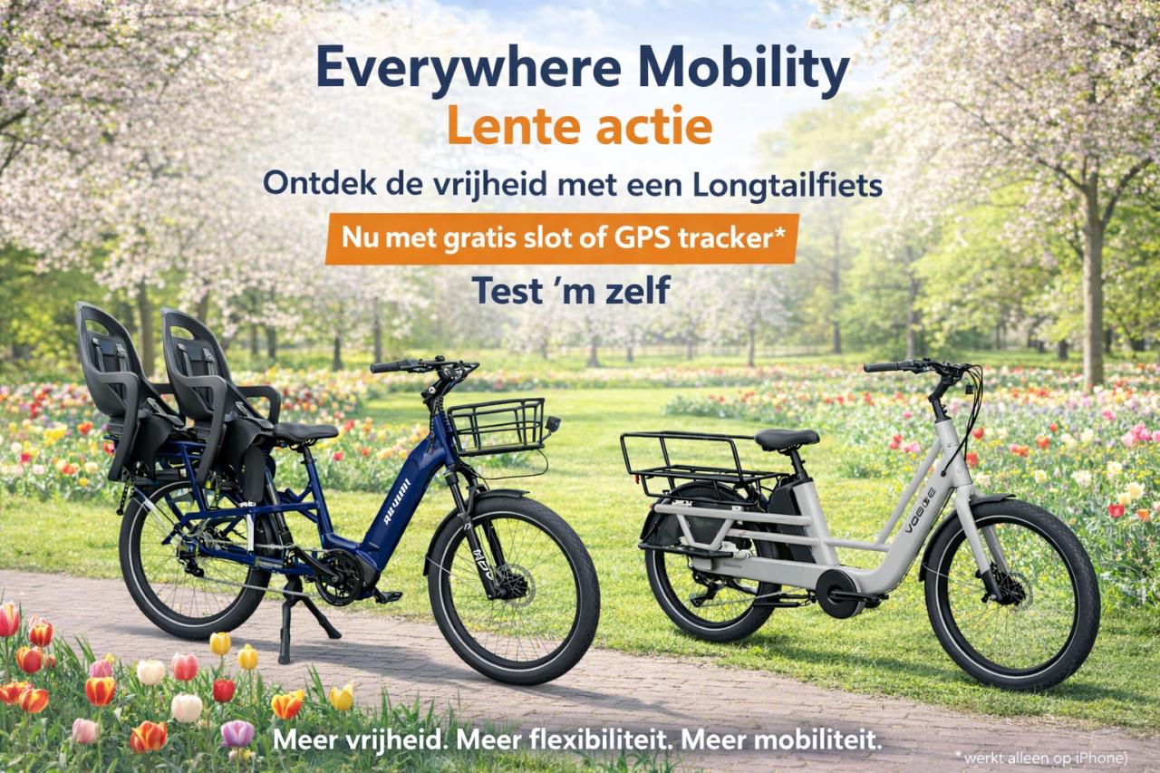 Longtailsfietsen bij Everywhere Mobility