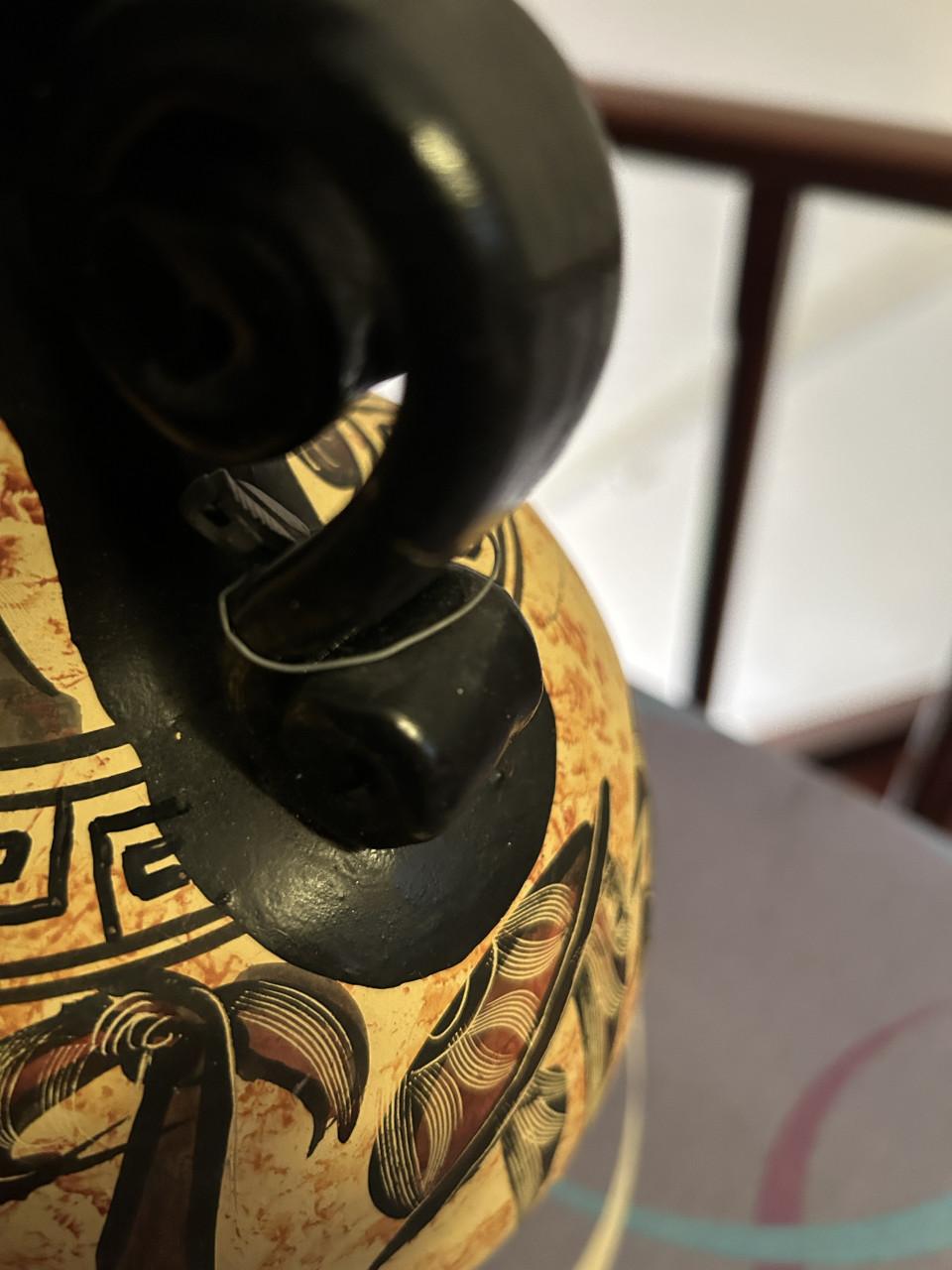 Griekse vaas met loodje