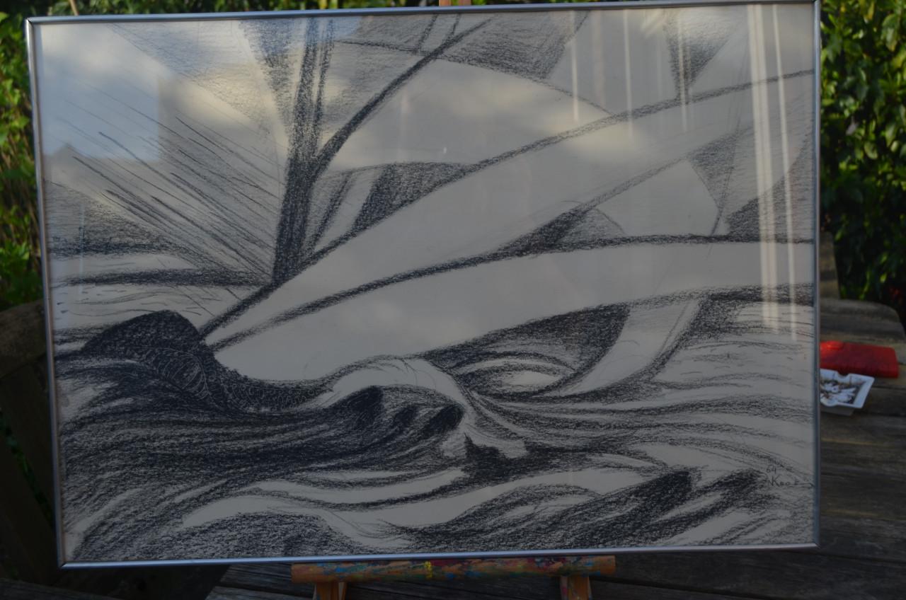 Nol Kroes origineel en uniek werk 1964 gesigneerd (1)