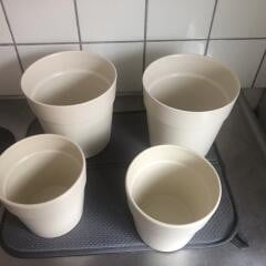 4 bloempotten
